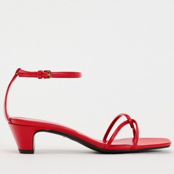 Zara low heel strap sandals - Picture 4 of 4